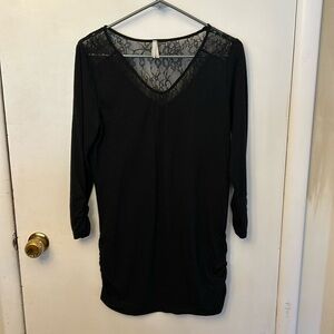 Vanity Women’s Top/Tunic Black Size Large